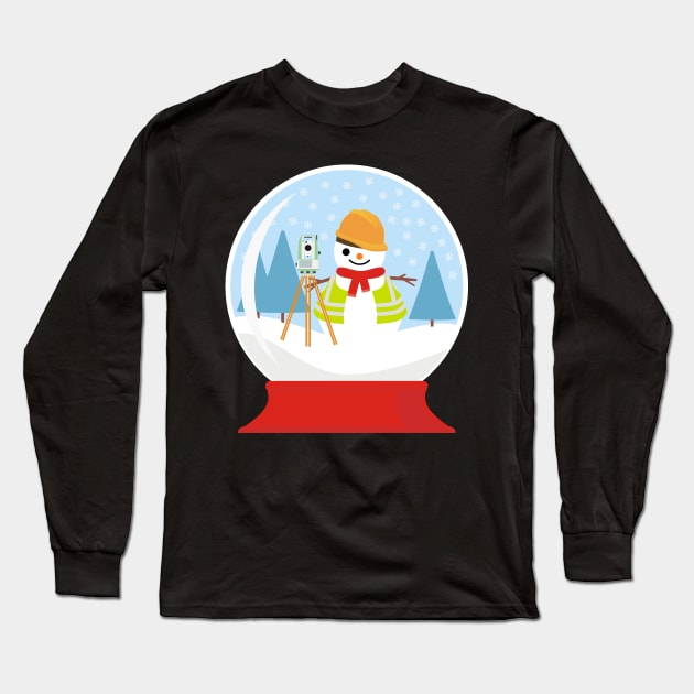 SURVEYOR SNOWBALL Long Sleeve T-Shirt by AZMTH CLOTHING